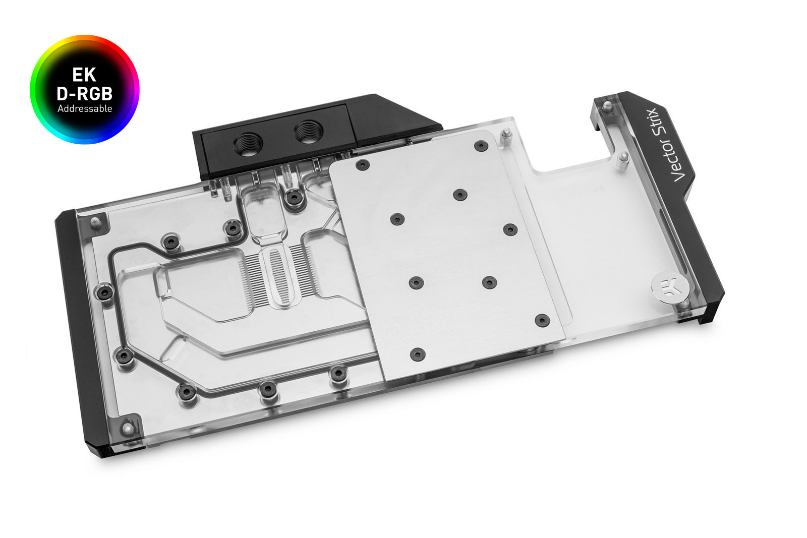 Водоблок EKWB EK-Quantum Vector Strix RX 5700 +XT D-RGB - Nickel + Plexi для видеокарт ASUS Radeon RX 5700 XT