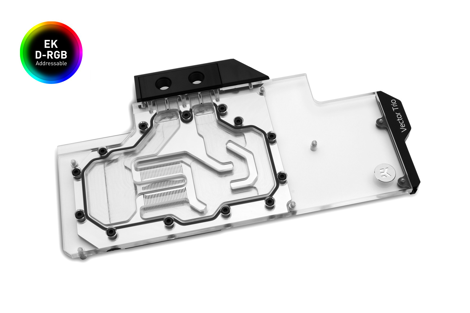 Водоблок EKWB EK-Quantum Vector Trio RTX 2080 Ti D-RGB - Nickel + Plexi для видеокарт MSI GeForce RTX 2080 Ti Gaming X