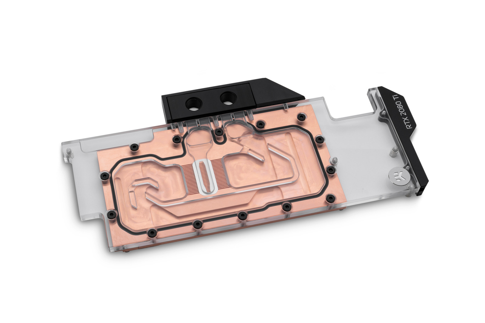 Водоблок EKWB EK-Vector RTX RE Ti - Copper + Plexi для видеокарт Nvidia 2080TI