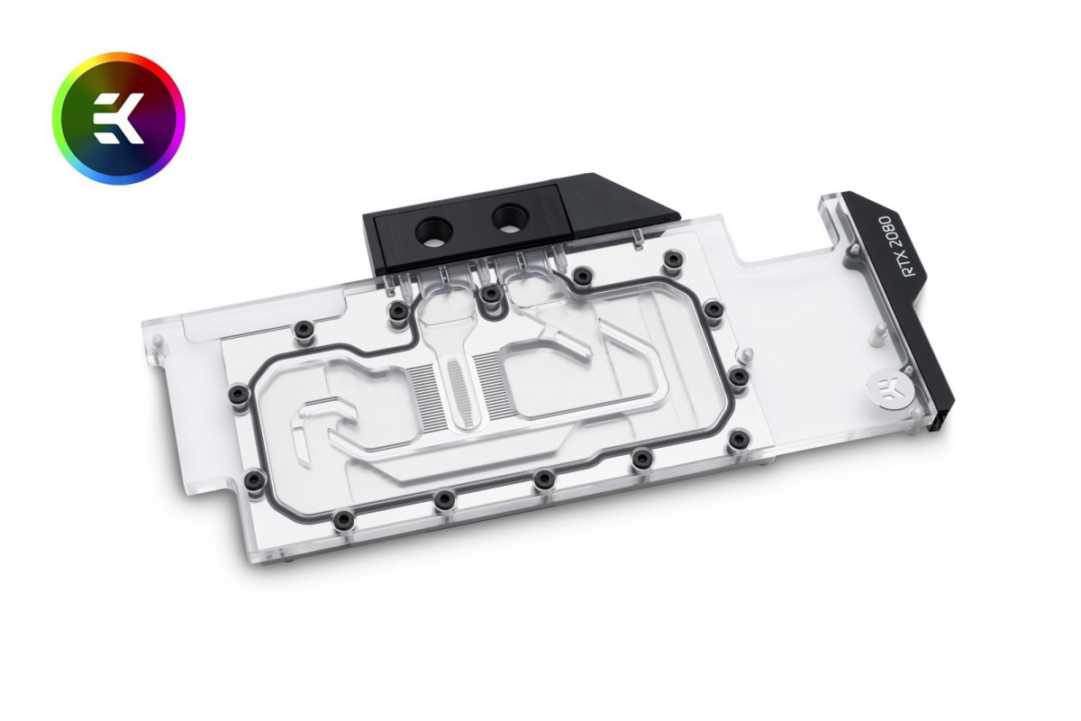 Водоблок EKWB EK Vector RTX RE RGB - Nickel + Plexi для видеокарт NVidia 2080S