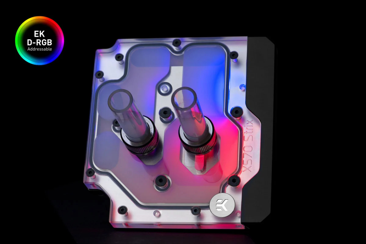 Водоблок для материнской платы  ASUS ROG Strix B550-E Gaming EKWB  EK-Quantum Momentum ROG Strix X570-E D-RGB - Plexi