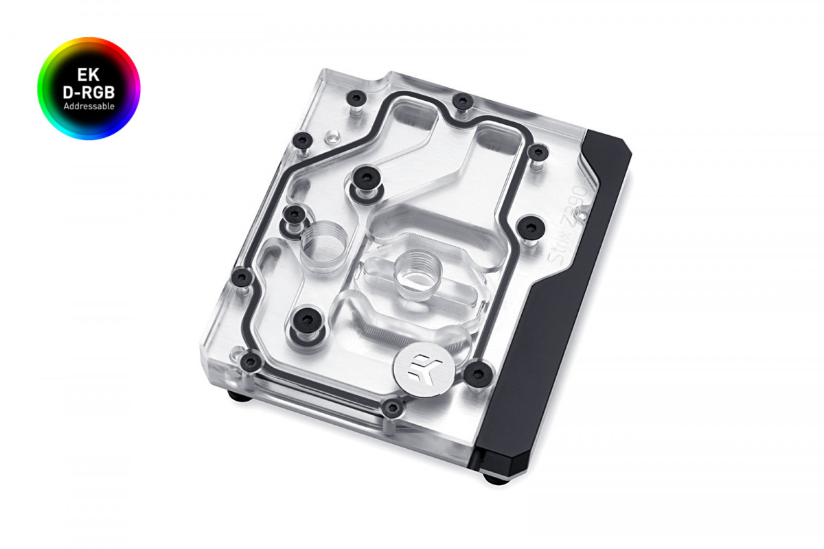 Водоблок для материнской платы ASUS ROG Strix Z390-I  EKWB  EK-Momentum ROG Strix Z390I D-RGB - Plexi