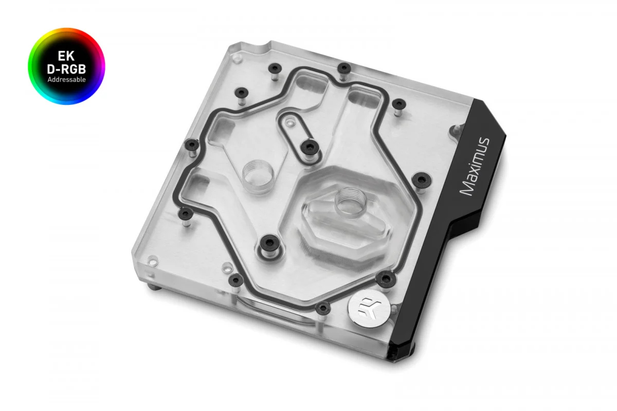 Водоблок для материнской платы ASUS ROG Maximus XI Hero  EKWB EK-Momentum ROG Maximus XI Hero D-RGB - Plexi