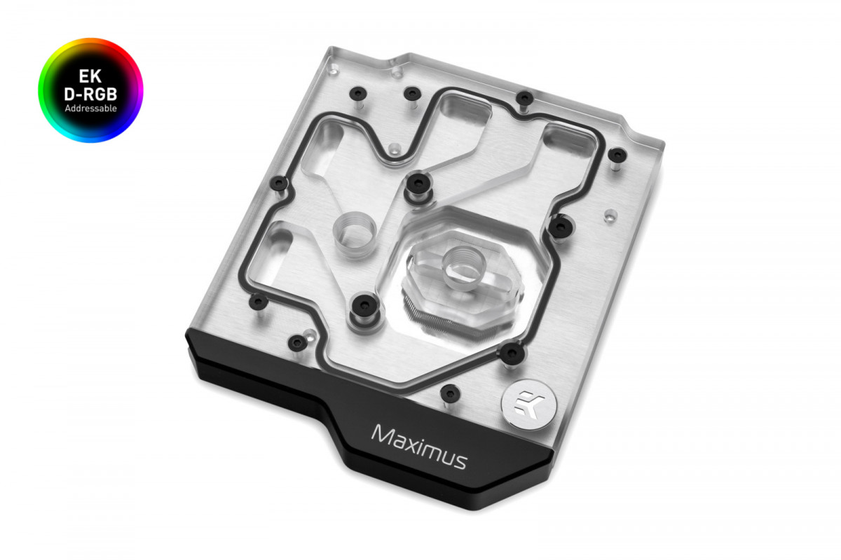 Водоблок для материнской платы ASUS ROG Maximus XI Extreme EKWB EK-Momentum ROG Maximus XI Extreme D-RGB - Plexi