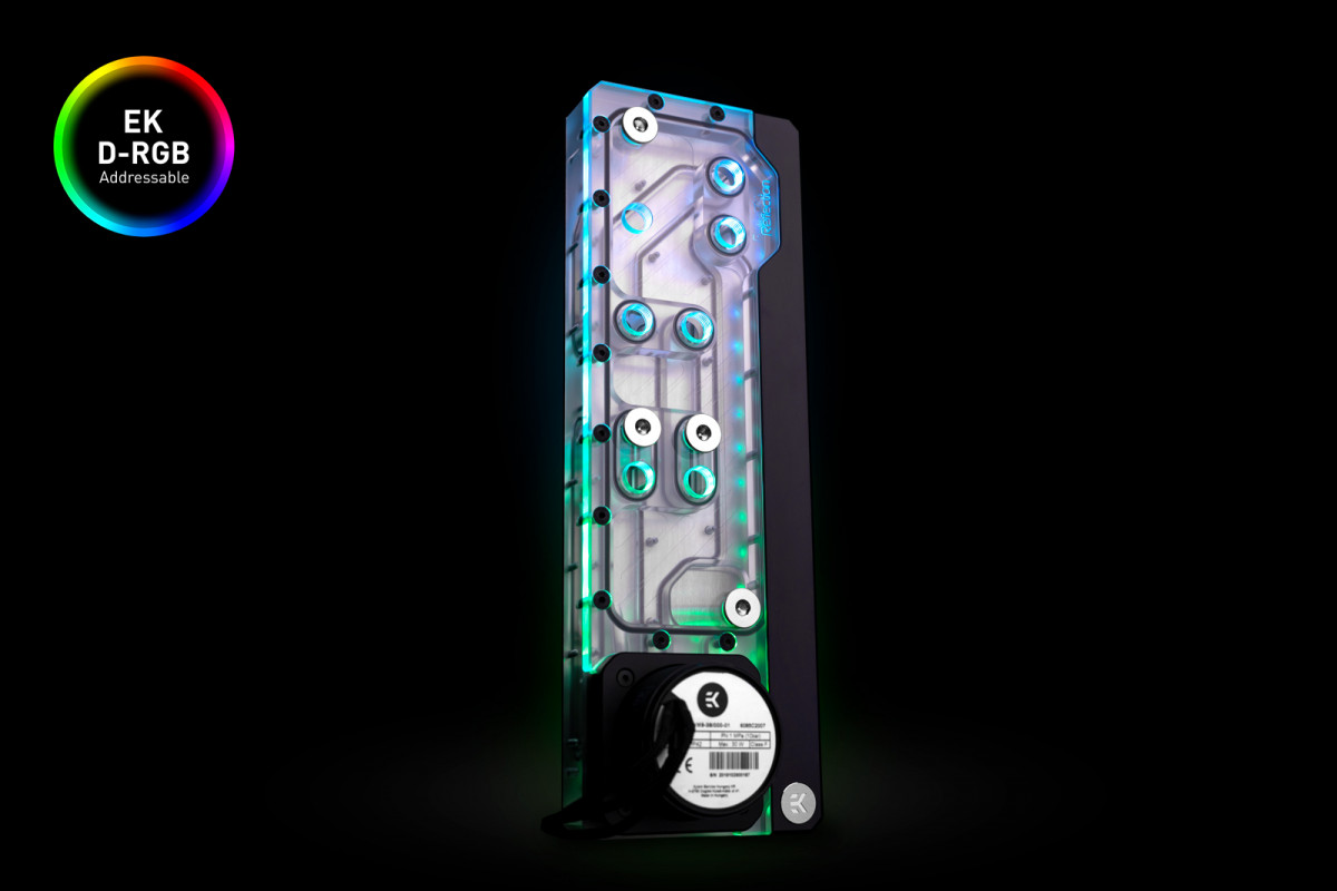 Водоблок для корпуса Phanteks Eclipse EKWB EK-Quantum Reflection Evolv X D5 PWM D-RGB - Plexi