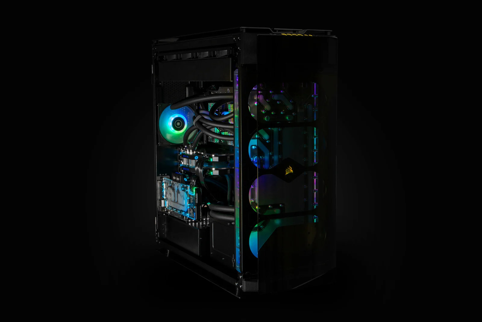 Водоблок для корпуса Corsair Obsidian 1000D EKWB EK-Quantum Reflection 1000D D5 PWM D-RGB - Plexi