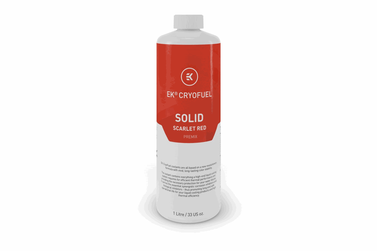 Охлаждающая жидкость алая EKWB EK-CryoFuel Solid  Scarlet Red (Premix 1000 mL)