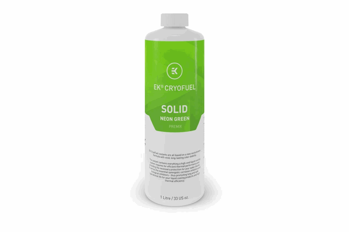 Охлаждающая жидкость неоновый зеленая EKWB EK-CryoFuel Solid Neon Green (Premix 1000mL)