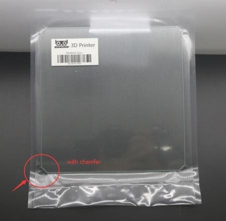 Натриево-кальциевое стекло с фаской  214 * 214 * 3 мм  80-90 ° C