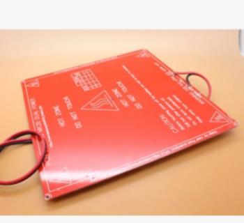 Нагревательный стол для 3D принтера MK2B (PCB, красный, кабель 60см)