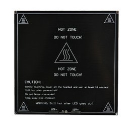 Нагревательный стол для 3D принтера MK3 ALU (черный, 214x214x3мм)