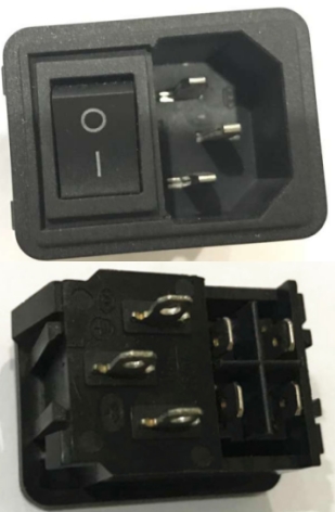 Выключатель с разъемом питания (220В, 10А)