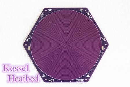 Нагревательный столик Kossel Delta Rostock Reprap    PCB 12V 120w 170mm 200mm фиолетовый