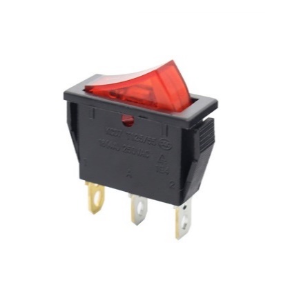 Выключатель KCD3-101N (250В, ON/OFF, 16А, 3 контакта)