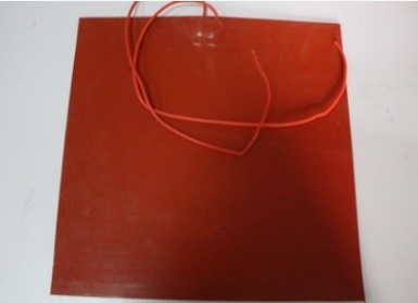 Силиконовая  подложка для нагревательного 3D принтера 300x300мм (12В, 280Вт)