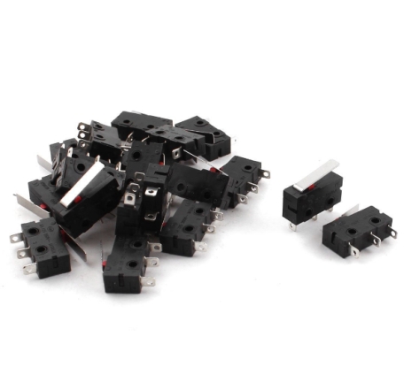 Микровыключатель SPDT (250В, 5А, 3 контакта, 28 мм)