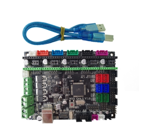 Материнская плата MKS Gen-L V1.0 (поддержка Ramps1.4, Mega2560 R3, совместим с A4988/DRV8825/TMC2100/LV8729)