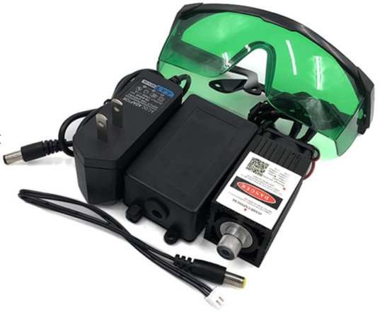 Модуль лазера (500 мВт, 12В, синий-фиолетовый, регулируемый фокус)