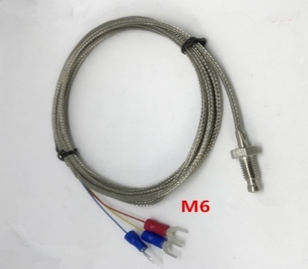 Датчик температуры PT100 (M6, 1М)