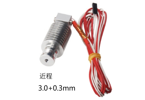 Экструдер в сборе Direct V5 с датчиком температуры и термистором (0.3мм, филамент 3.0мм)