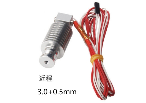 Экструдер в сборе Direct V5 с датчиком температуры и термистором (0.5мм, филамент 3.0мм)