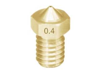 Сопло V5 V6 0.4мм (латунь, M6, 3.0мм)
