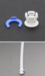 Зажим для тефлоновой трубки Bowden Ultimaker (белый, 6мм)