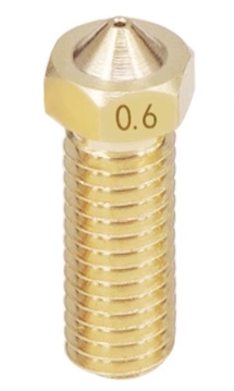 Сопло V6 Volcano 0.6мм (латунь, 1.75мм)