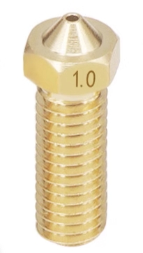 Сопло V6 Volcano 1.0мм (латунь, 3.0мм)