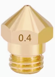 Сопло MK10 (латунь, 0.4мм, M7, филамент 1.75 мм)