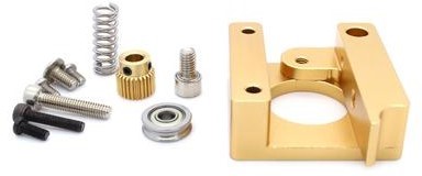 MK8 алюминиевый блок подачи пластика  DIY для Makerbot короткая ручка