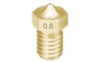 Сопло V5 V6 0.8мм (латунь, M6, 1.75мм)