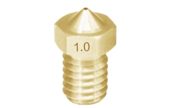 Сопло V5 V6 1.0мм (латунь, M6, 1.75мм)