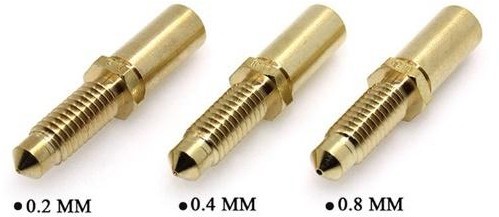 Медное сопло V6 для нити 1,75 / 3 мм  0.4mm