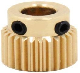 Медная экструзионная шестерня 26 мм  5 мм для подачи пластика 1,75 мм