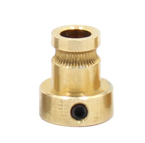 Шестерня для экструдера (медь, 5мм, для филамента 1.75мм)