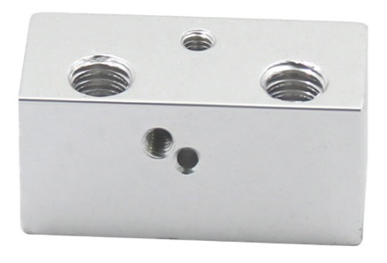 Алюминиевый двойной термоблок  (филамент 1.75 мм)