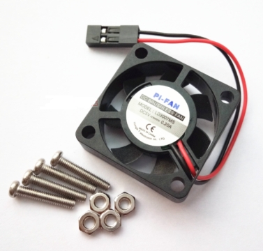 Вентилятор PI-Fan 3007 (5В DC, 0.2А, черный, 1x2pin, размер 30x30x7мм)