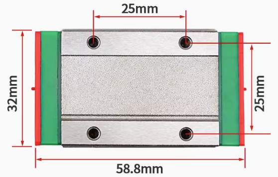 аретка (блок) скольжени¤ дл¤ линейной направл¤ющей MGN15H (аналог)