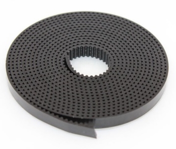 Черный зубчатый ремень GT2 (стекловолокно, 6мм, армированный)