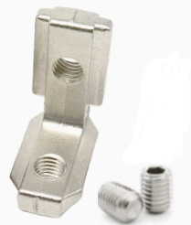 Угловой T-образный кронштейн M6х8 для профиля (30х30мм)