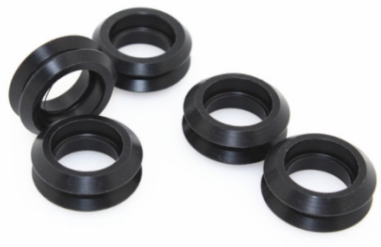 Пластиковый V-образный ролик POM (черный)