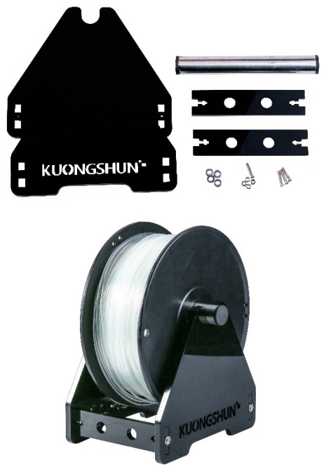 Подставка для катушки 3D принтера (черный, индивидуальный логотип)