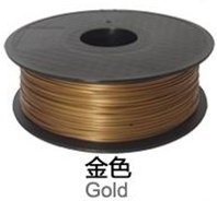 Филамент для 3D принтера PLA (золотой, 1кг, 1.75мм)
