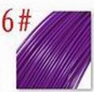 Филамент для 3D ручки PLA (фиолетовый, 5М, нить 1.75мм)