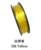 Филамент для 3D принтера PLA+SILK (желтый, 250г, нить 1.75мм)