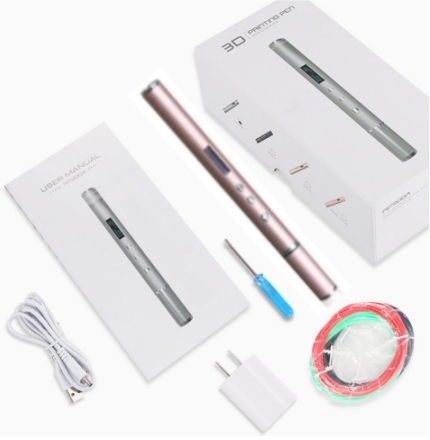 3D-ручка D3 (розовая, высокотемпературная, EU вилка)