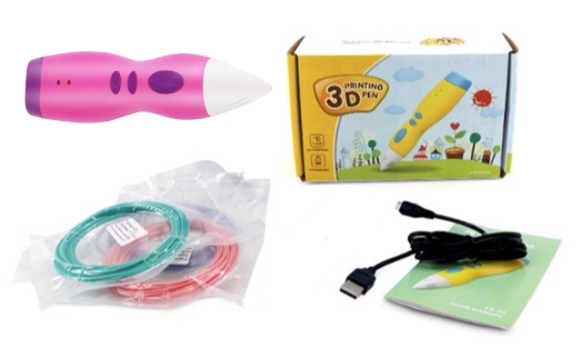 3D-ручка D10 (красная, низкотемпературная, с батареей)