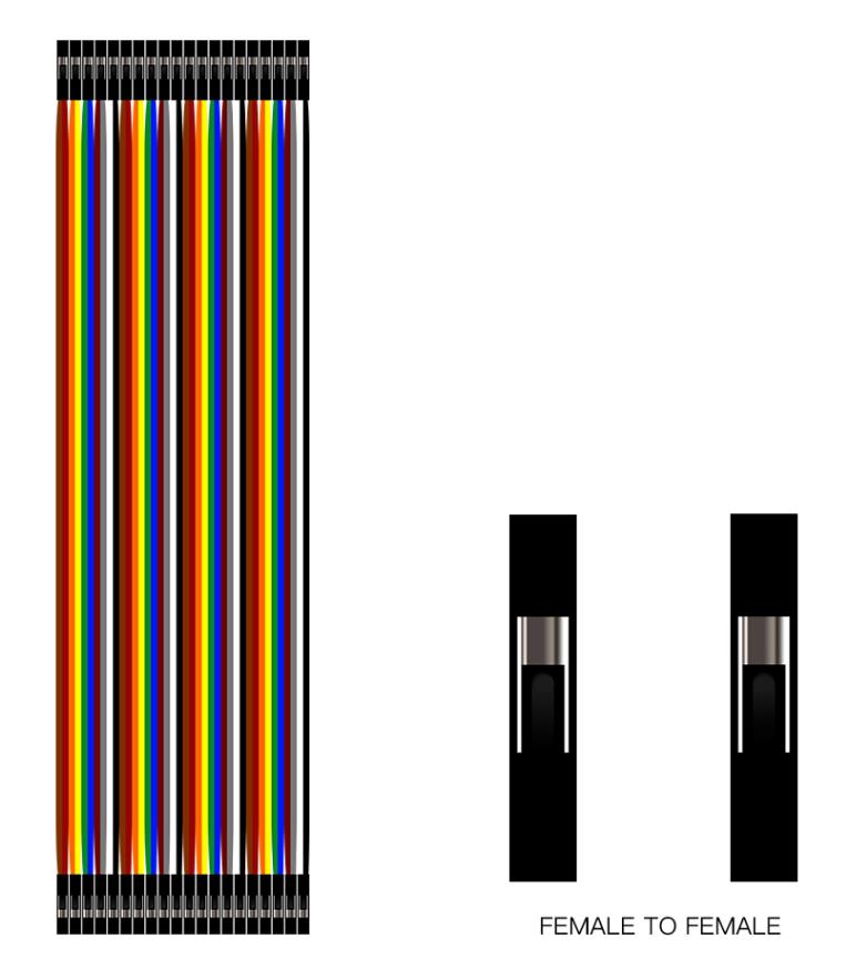 40-контактный соединительный шлейф Мама-Мама, 20см