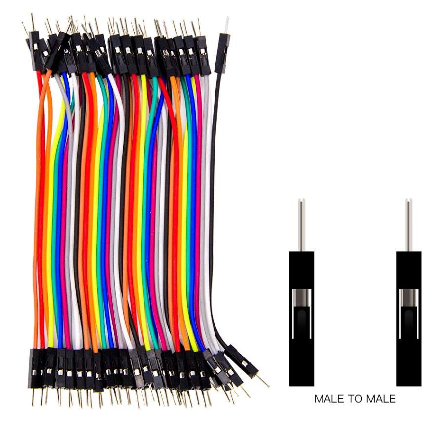 40-контактный соединительный шлейф Папа-Папа, 10см